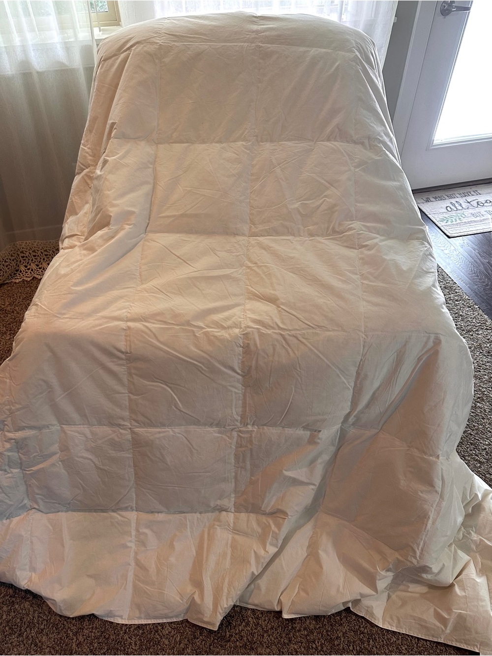 IKEA Duck Down/Feather Duvet insert light warm Full/ Queen 100% Cotton